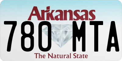 AR license plate 780MTA