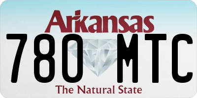 AR license plate 780MTC