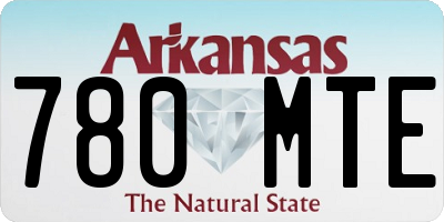AR license plate 780MTE
