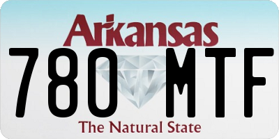 AR license plate 780MTF