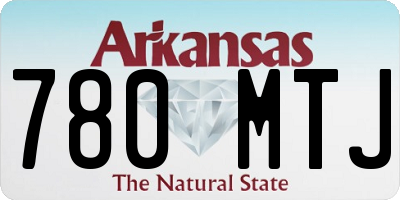 AR license plate 780MTJ