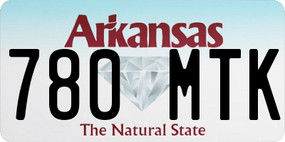 AR license plate 780MTK