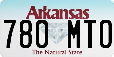 AR license plate 780MTO