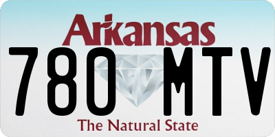 AR license plate 780MTV