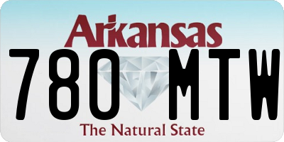 AR license plate 780MTW