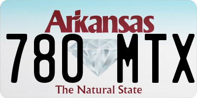 AR license plate 780MTX