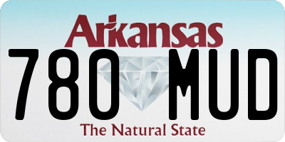 AR license plate 780MUD
