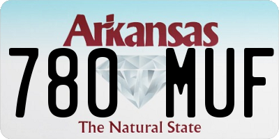 AR license plate 780MUF