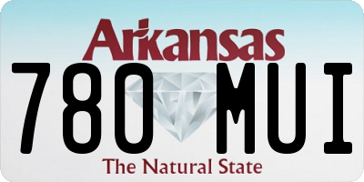 AR license plate 780MUI