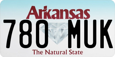 AR license plate 780MUK