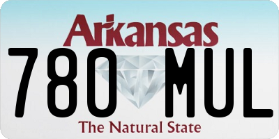 AR license plate 780MUL