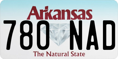 AR license plate 780NAD