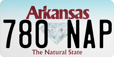 AR license plate 780NAP