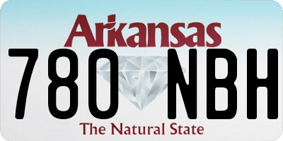 AR license plate 780NBH