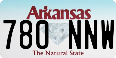 AR license plate 780NNW