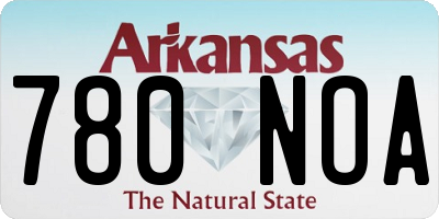 AR license plate 780NOA