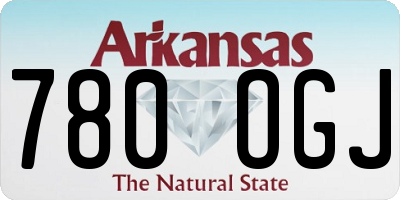 AR license plate 780OGJ