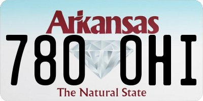 AR license plate 780OHI