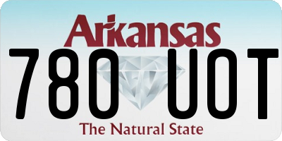 AR license plate 780UOT