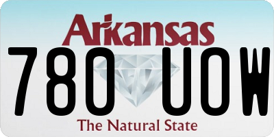 AR license plate 780UOW