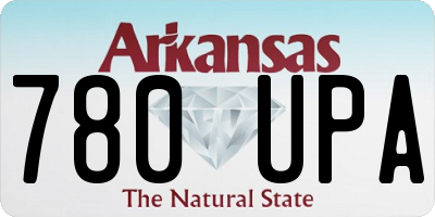 AR license plate 780UPA