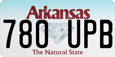 AR license plate 780UPB