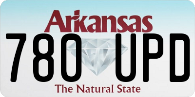 AR license plate 780UPD