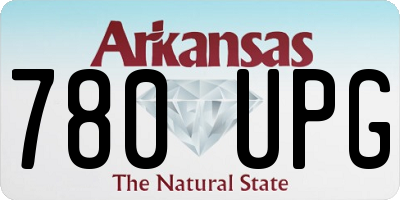 AR license plate 780UPG