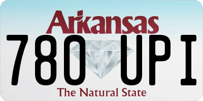 AR license plate 780UPI