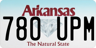 AR license plate 780UPM