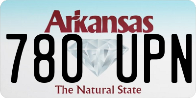 AR license plate 780UPN