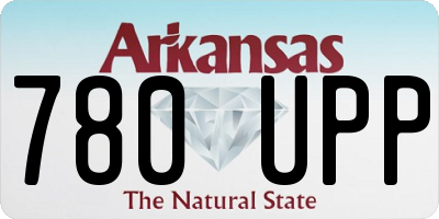 AR license plate 780UPP
