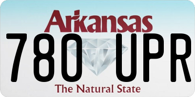AR license plate 780UPR