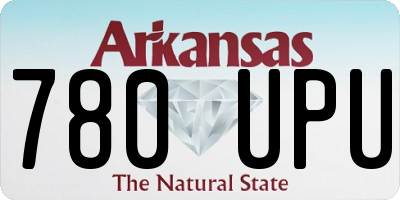 AR license plate 780UPU