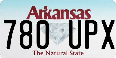 AR license plate 780UPX