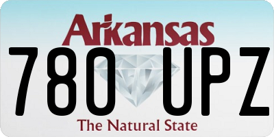 AR license plate 780UPZ