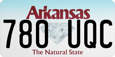 AR license plate 780UQC