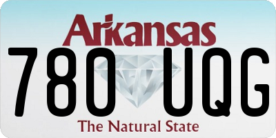 AR license plate 780UQG