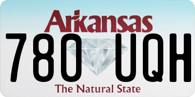 AR license plate 780UQH