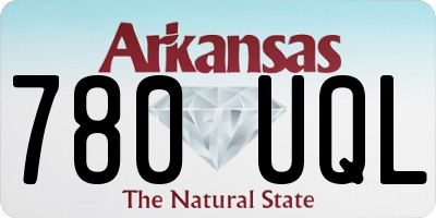 AR license plate 780UQL