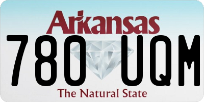 AR license plate 780UQM