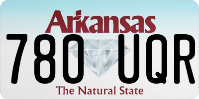 AR license plate 780UQR