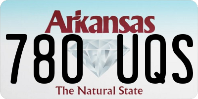 AR license plate 780UQS