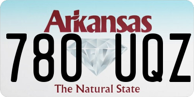 AR license plate 780UQZ