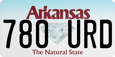 AR license plate 780URD