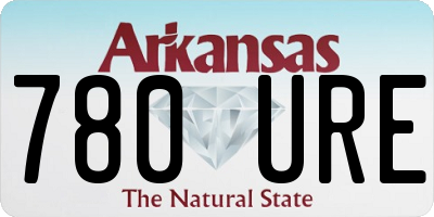 AR license plate 780URE