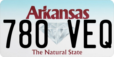 AR license plate 780VEQ