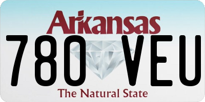 AR license plate 780VEU