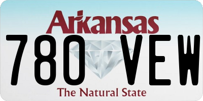 AR license plate 780VEW