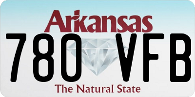 AR license plate 780VFB